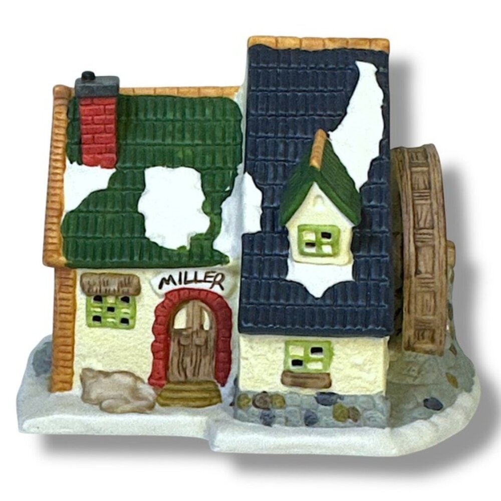 Vintage Village Lighted House Miller Dickens Collectible Towne Series Mill 1995 - Picture 2 of 16